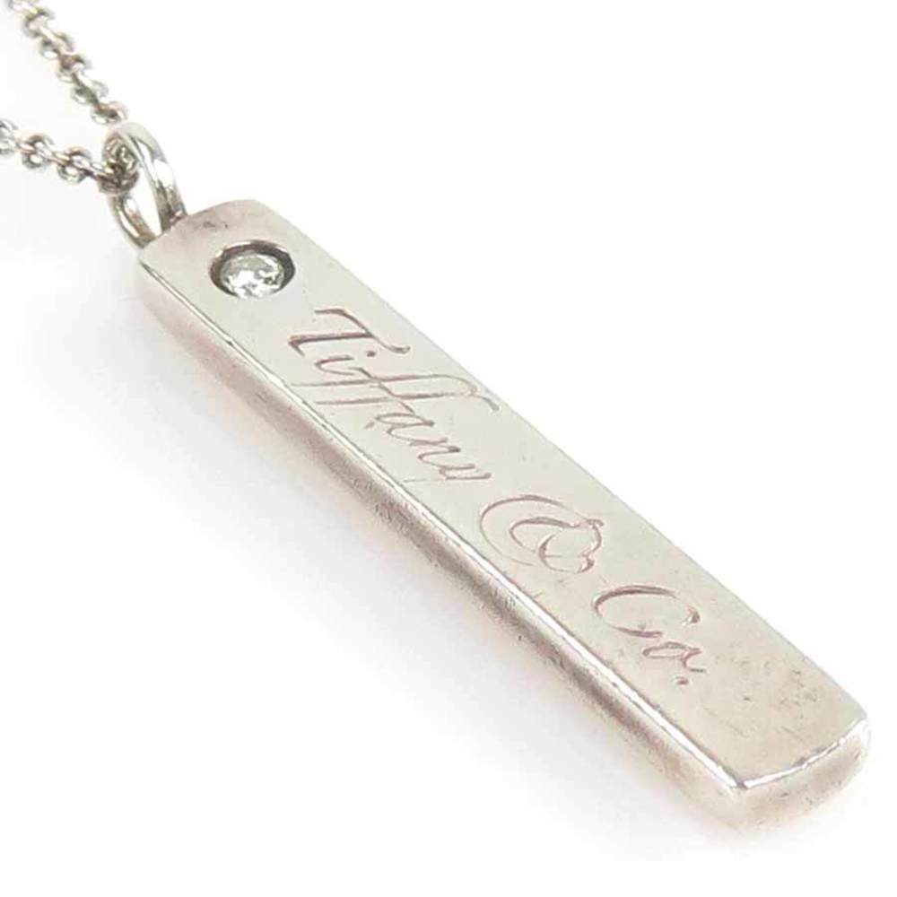 Tiffany Notes Necklace Silver Diamond - image 1